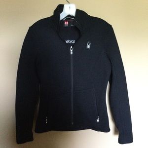 Spyder Zip Up Black Jacket